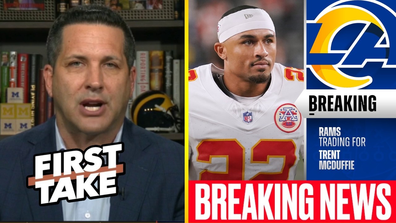 BREAKING: Chiefs trade Trent McDuffie to Rams for four draft picks - Schefter reports| FIRST TAKE