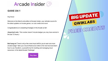 Qwiklabs Arcade Insider Mail || Free Qwiklabs Credits || March Trivia 2023 Big Update || Free Swags
