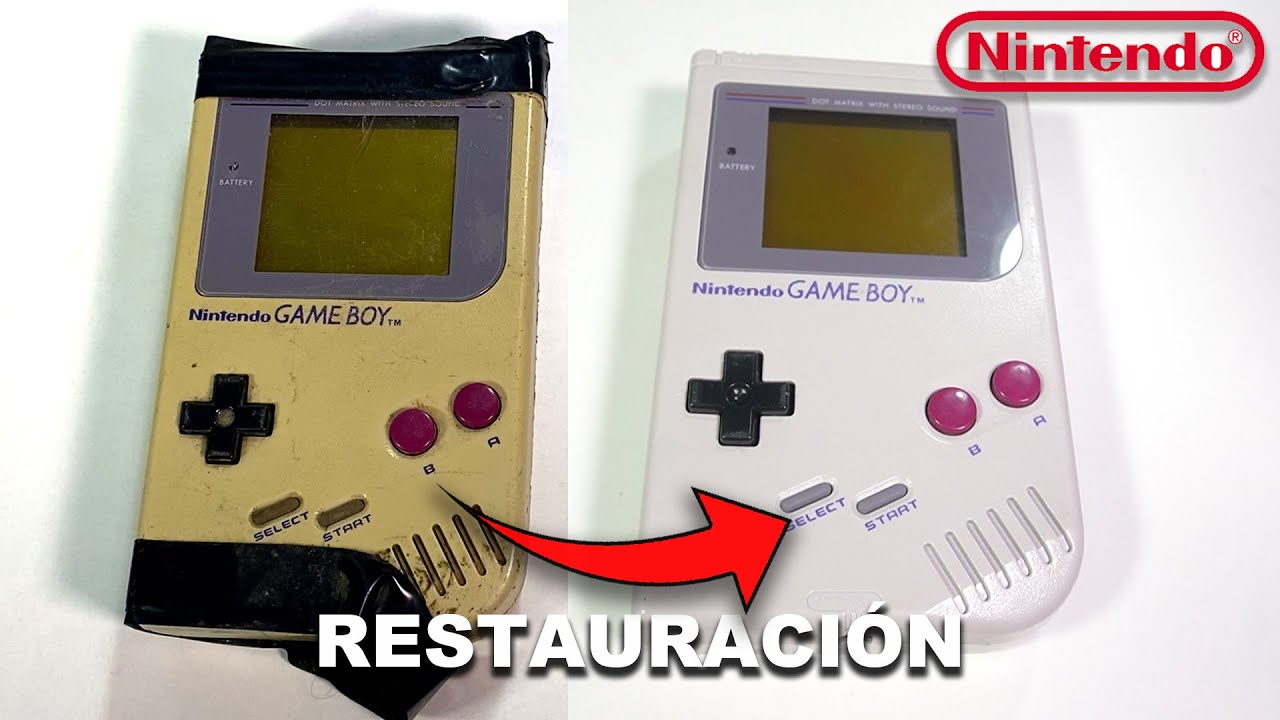 RESTAURACIÓN - REPARACIÓN Game Boy DMG - (Destrozada) - (RESTORATION ...