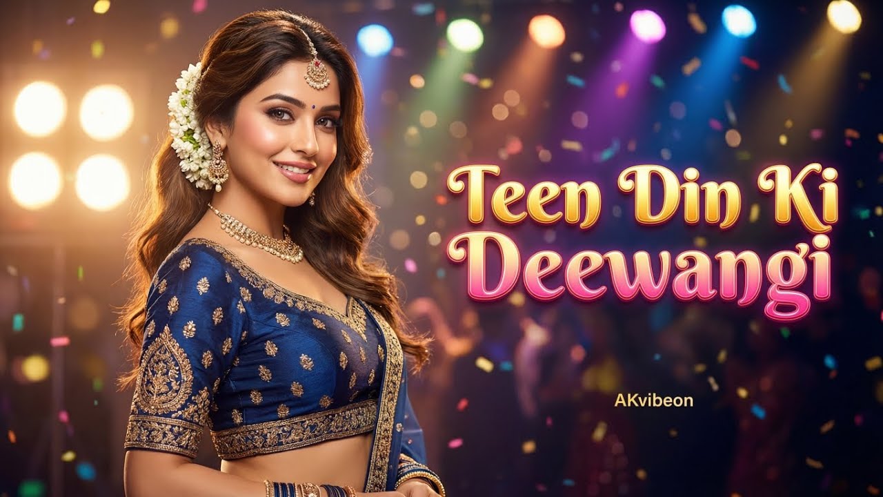 Teen Din Ki Deewangi 🔥 | New Year 2026 Hot Indian Dance Song | AKvibeon 