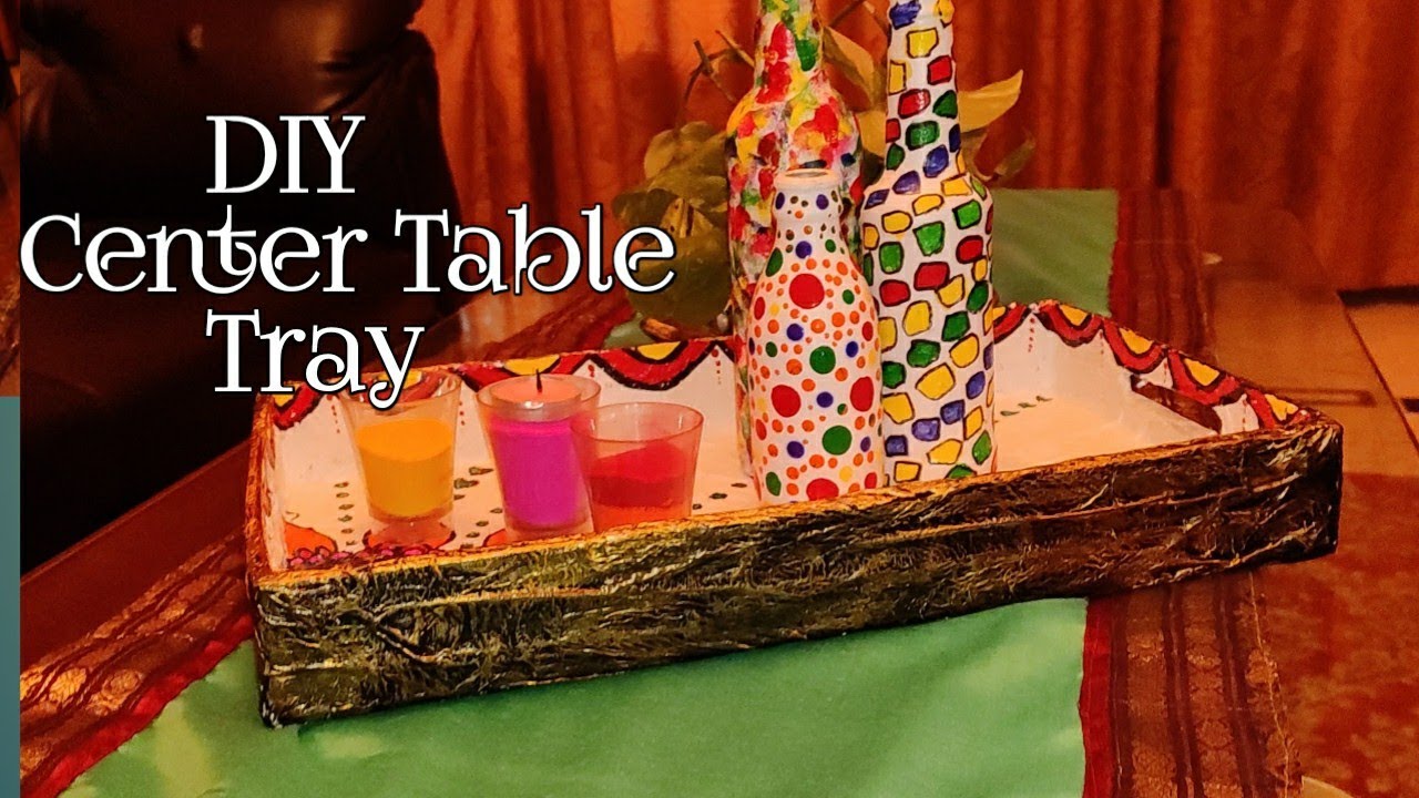 DIY Tray For Centre Table| Centre Table Decorations Ideas| Vibha's Style  Zone - YouTube