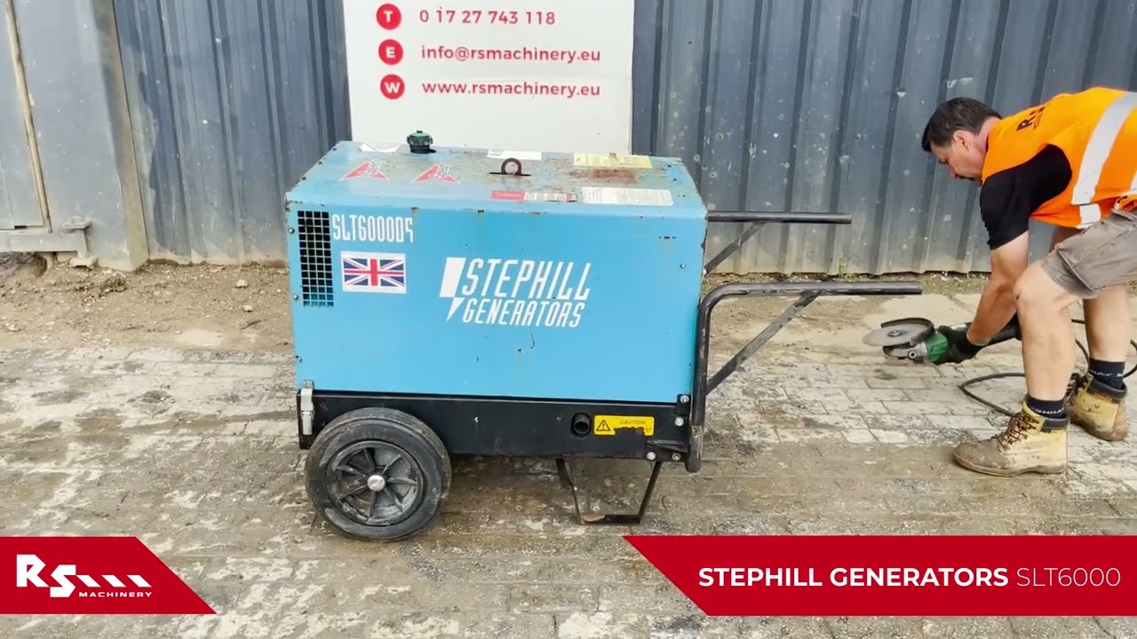 STEPHILL GENERATORS SLT6000 D5 - 6 kVA DIESEL GENERATOR - RS MACHINERY HIRE AND SALE