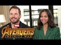 'Avengers: Infinity War': Chris Pratt and Zoe Saldana (FULL INTERVIEW)