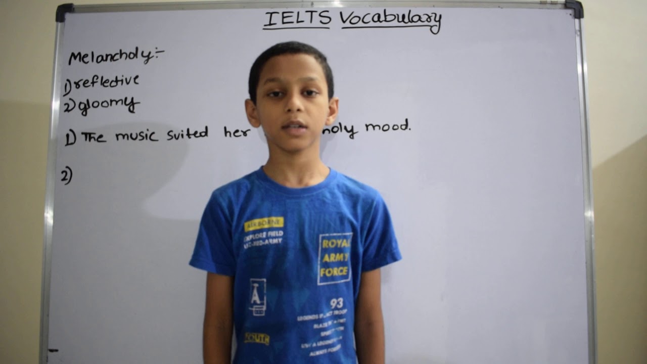 Melancholy IELTS words English Vocabulary YouTube