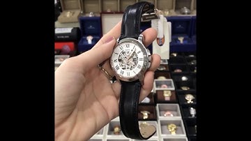 FOSSIL Grant Silver Skeleton Dial Automatic Men