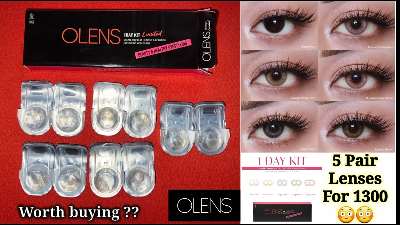OLens Spanish Smoky Mixed 1day Coloured Contact Lenses Spanish Smoky