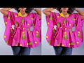 How to Make A Simple Kaftan Top with Keyhole/ Kimono Top / Kaftan Summer Top /Easy Sewing Tutorial