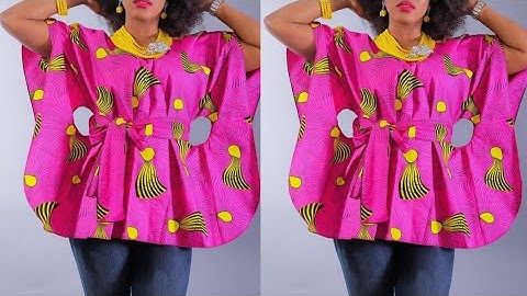 How to Make A Simple Kaftan Top with Keyhole/ Kimono Top / Kaftan Summer Top /Easy Sewing Tutorial