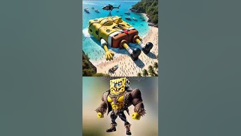 Scary Version Of SpongeBob SquarePants Characters #horror #creepy #shorts #spongebob #trending
