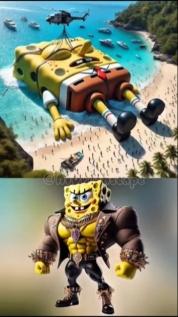 Scary Version Of SpongeBob SquarePants Characters #horror #creepy #shorts #spongebob #trending
