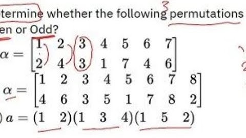 Even and Odd Permutations Explained with Examples Abstract Algebra, Bsc maths, Discrete Mathematics