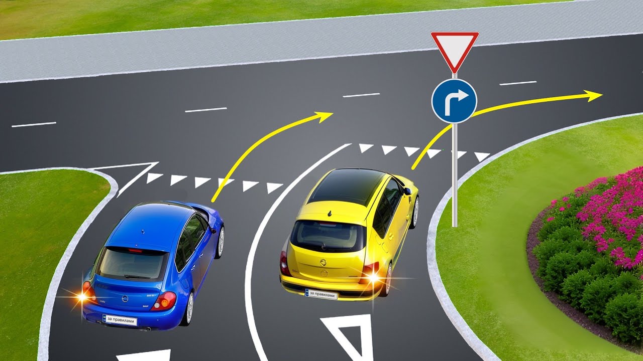 Який поворотник вмикати і чи потрібно взагалі? Корисні завдання з ПДР