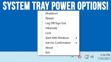 Quickly Shutdown, Restart, Log Off, Lock, or Hibernate Your Computer From the System Tray
