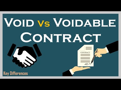 Void vs Voidable Contract: Difference between them with definition, examples & comparison chart