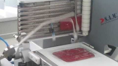 slicing Pastrami automatically - cutomer video