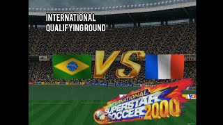 ISS 2000 - Brasil vs France highlights - International Cup - Group Finish  LVL. 5  #9