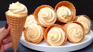 Mix condensed milk and lemons! Delicious homemade ice cream, which not everyone knows!