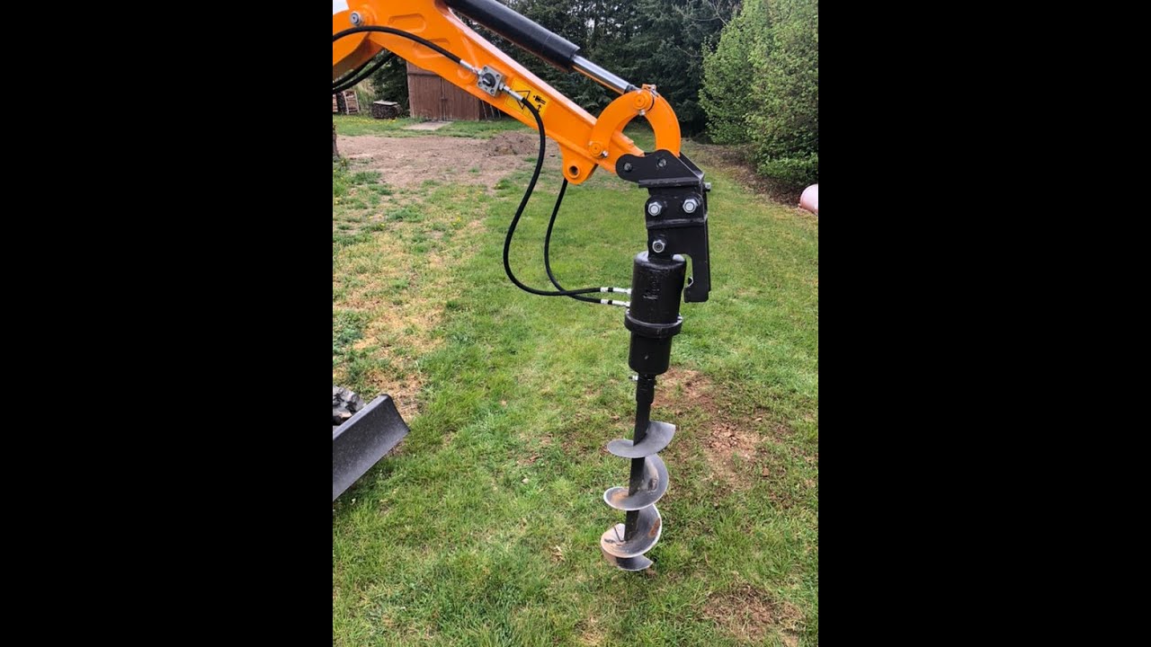 Pásový minibagr XN-08 - půdní vrták