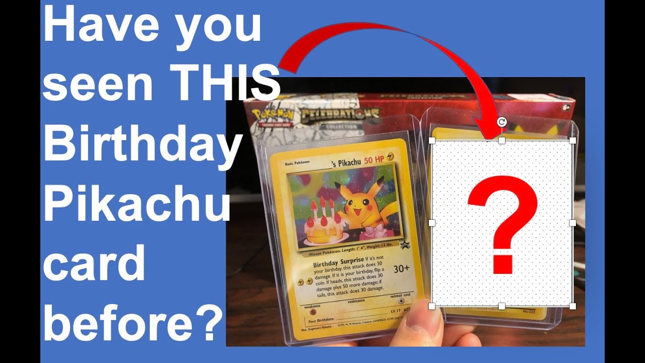A Birthday Pikachu card you've never seen before! Japanese Pokemon