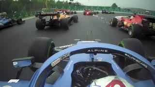 Esteban Ocons Incredible Start From P8 To P2 In Hungary 2021