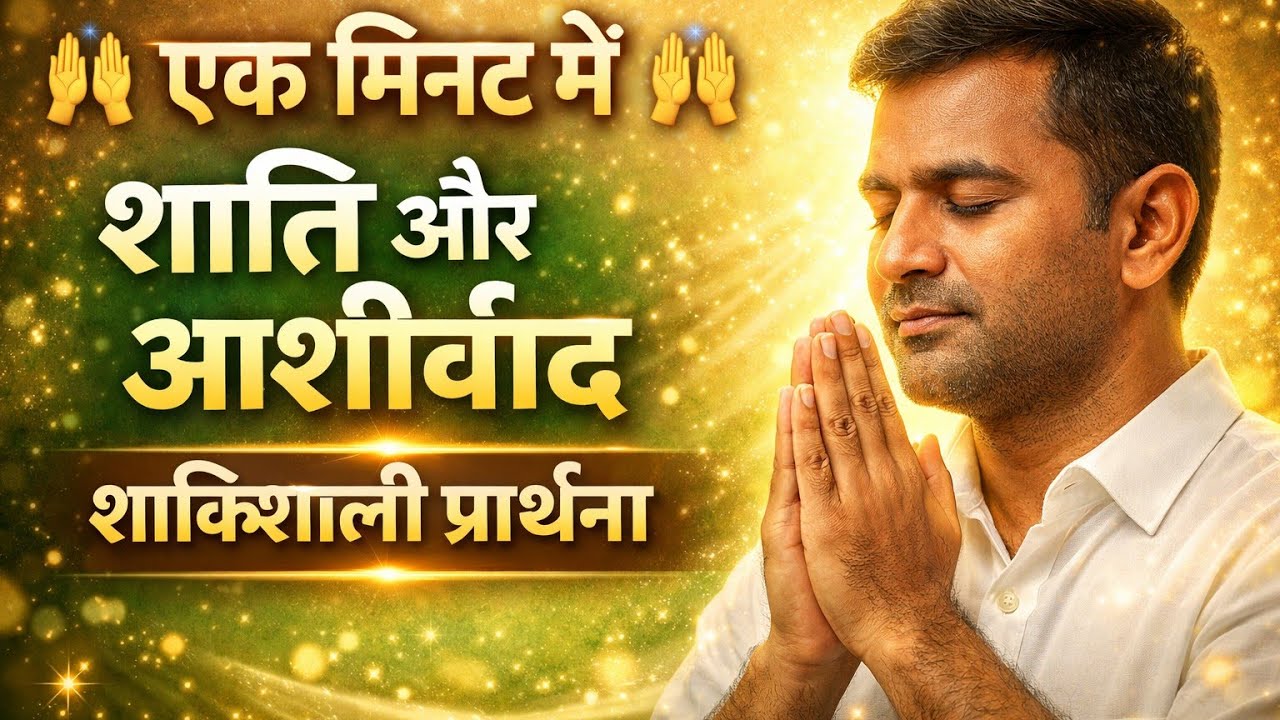  एक मिनट में शांति और आशीर्वाद 🙌 | शक्तिशाली प्रार्थनासिर्फ 1मिनट🙏✨#yeshubhajan #prayer @ThanksYeshu