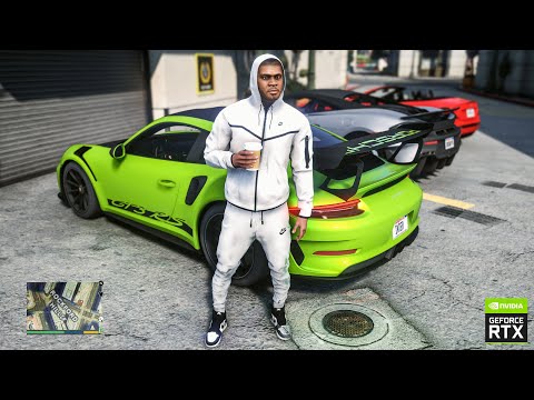 GTA 5 - Real Los Angeles Traffic & Realistic Graphics Enhacement - Porsche 911 GT3 RS / RTX 3090