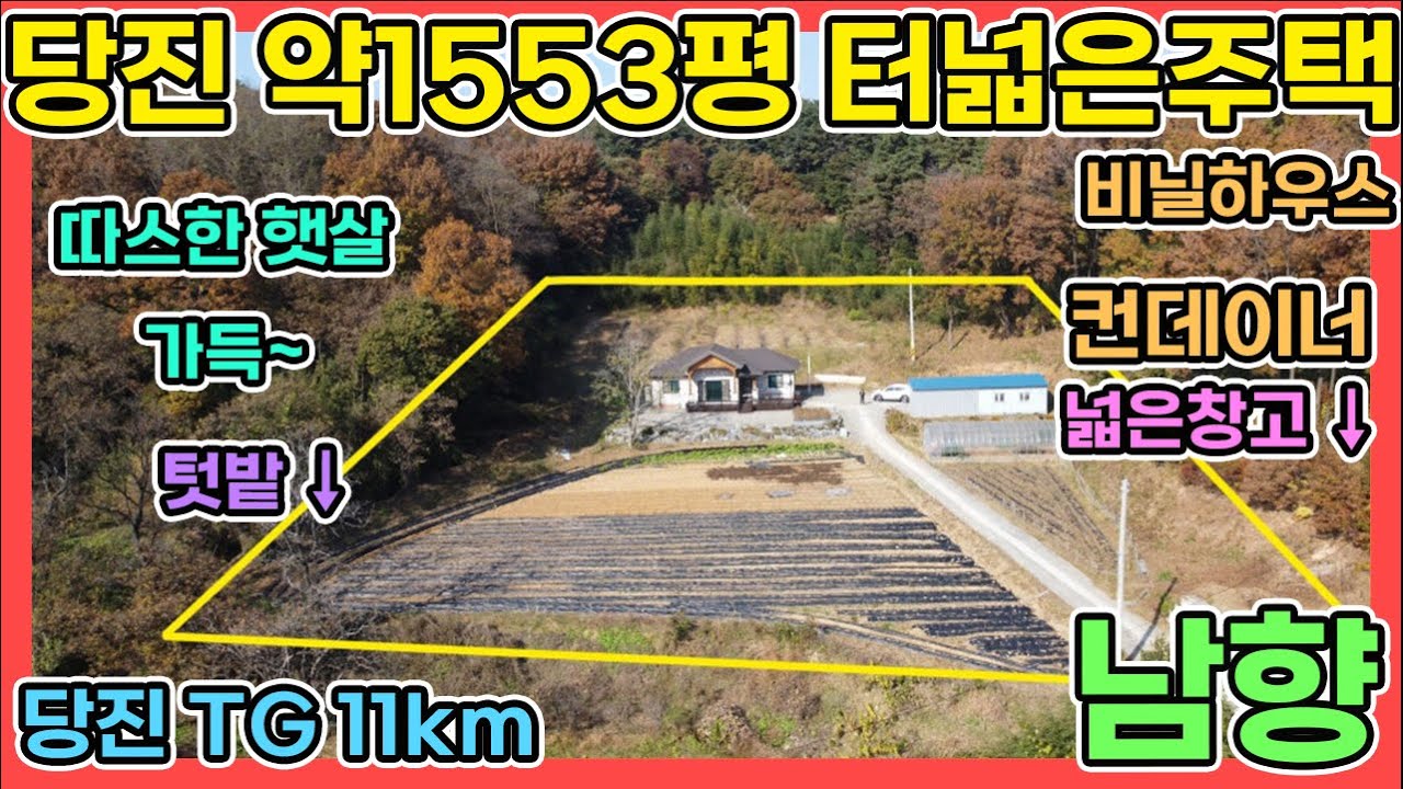 당진전원주택 약1533평 독립적인 세대 텃밭 넓은전원주택 시내권 근처로 한적하고 넓게 지내실 분께 추천드립니다 컨테이너 비닐하우스 주차장 당진전원주택 당진전원주택매매
