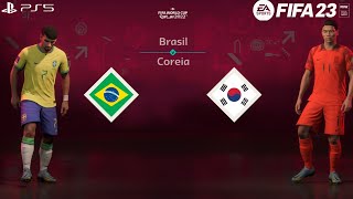 FIFA 23 - Brasil  vs Coreia do Sul | Gameplay PS5  [4K 60FPS] Copa do Mundo FIFA 2022 screenshot 5