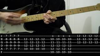 RHCP - Wet Sand (lesson w/ tabs) chords