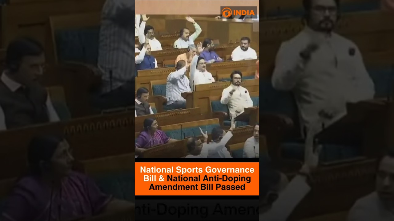 National Sports Governance Bill & National Anti-Doping Amendment Bill Passed in Lok Sabha