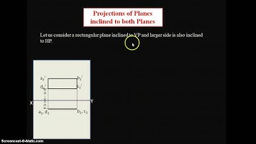 Projection of Plane inclined to both planes