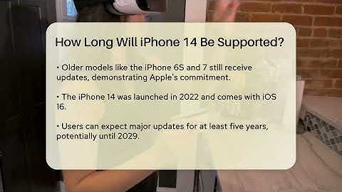 How Long Will iPhone 14 Be Supported? - Talking Tech Trends
