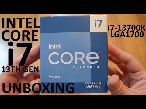 Unboxing Intel Core i7-13700K Unlocked 13th Gen LGA1700 Raptor Lake 16-Core 3.4GHz Desktop Processor