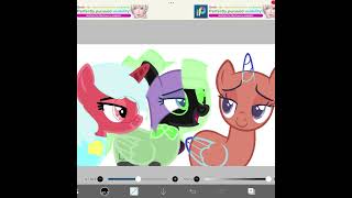 #shorts | drawing dandy’s world toons on mlp bases +oc and Brusha #dandysworld