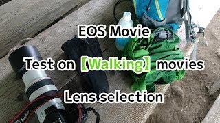 EOS Movie,  Test on [Walking] movies. Lens selection