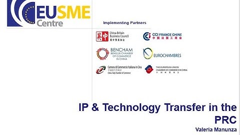 IPR Technology Transfer in the P.R.C.