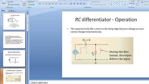 RC Differentiator