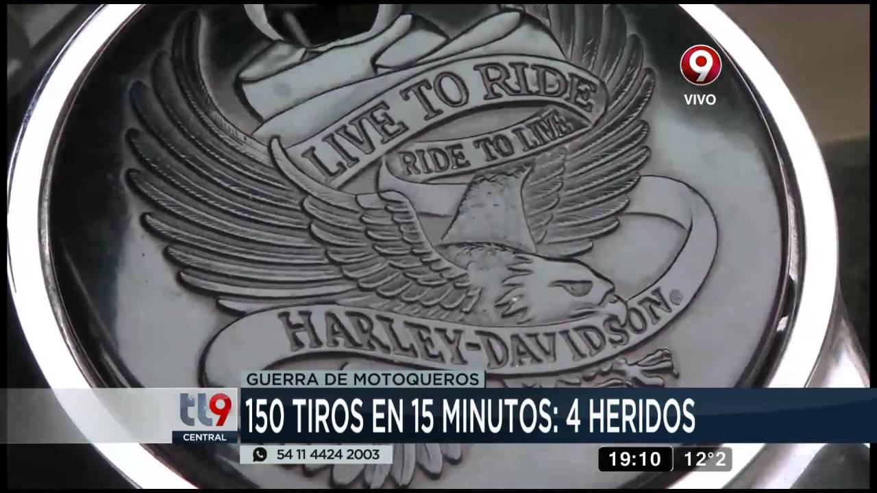 Guerra de motoqueros en Luján