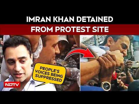 Imran Khan Detained | Imran Khan Detained By Mumbai Police During Protest