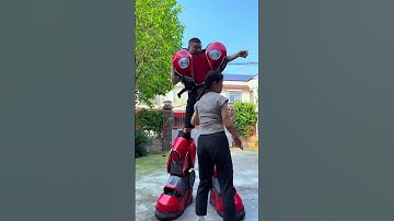 Life Service Hot Center Wearing Mecha Transformers Robot Toys Youtube Assistant Youtube Assistant Ho