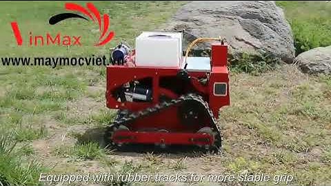 Robot cắt cỏ và phun thuốc tự động điều khiển từ xa VMRB45. LH 0971.62.88.00