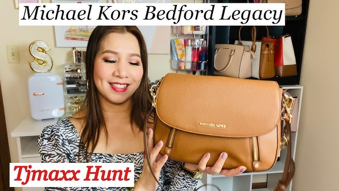 MICHAEL KORS BEDFORD LEGACY SATCHEL HANDBAG IN BURNT ORANGE