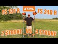 Stihl FS 131R VS FS 240R FOUR STROKE VS TWO STROKE