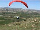 Defne starting paragliding