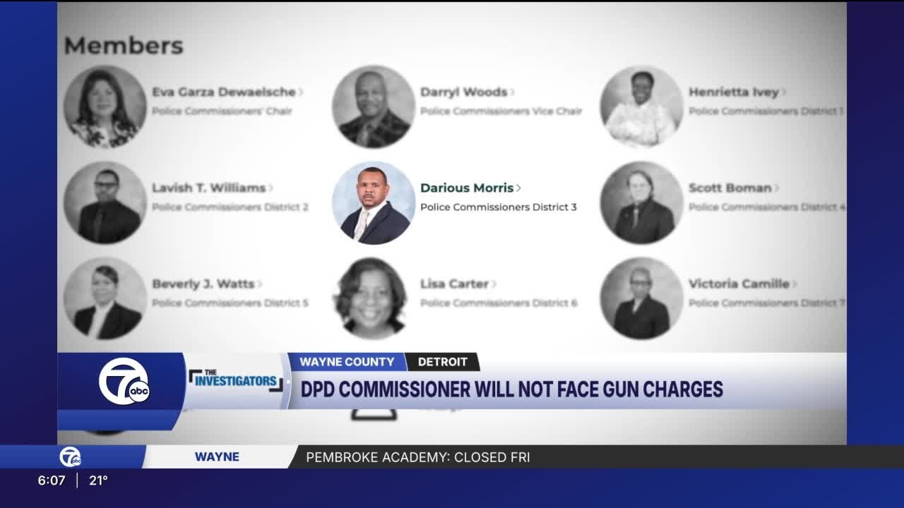 Worthy won't charge DPD commissioner in 2021 gun case; firearm was destroyed