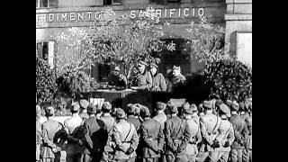 Maresciallo Graziani riorganizza l'esercito italiano | Filmato raro Fascismo (anni 40°)