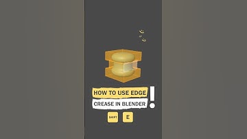 How to Use Edge Crease in Blender#blender #blendertutorial #modelingtips #blender3d #cgthink
