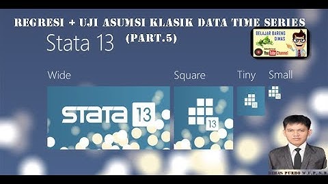 (Part.5) Cara Uji Heteroskedastisitas Data Time Series di Stata 13