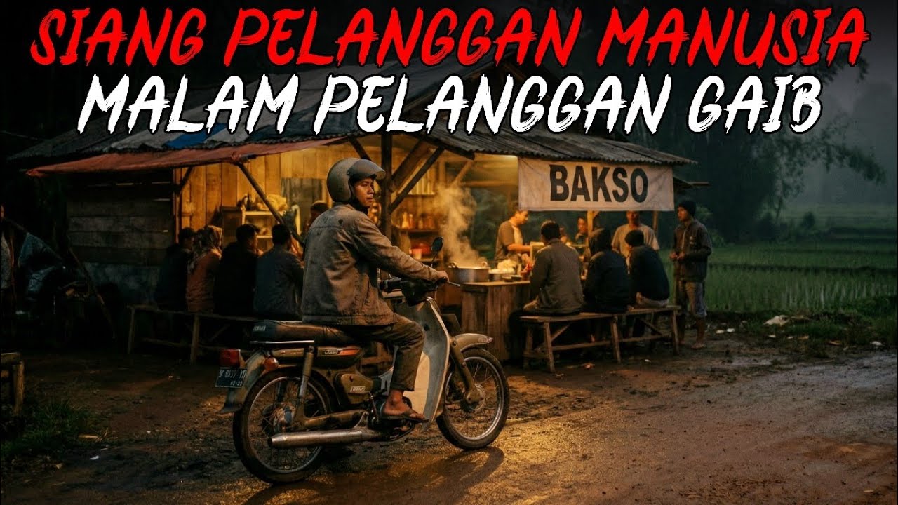 TIAP MALAM MAKAN BAKSO DIUJUNG DESA TERNYATA PELANGGAN SEBELAHNYA BUKAN MANUSIA