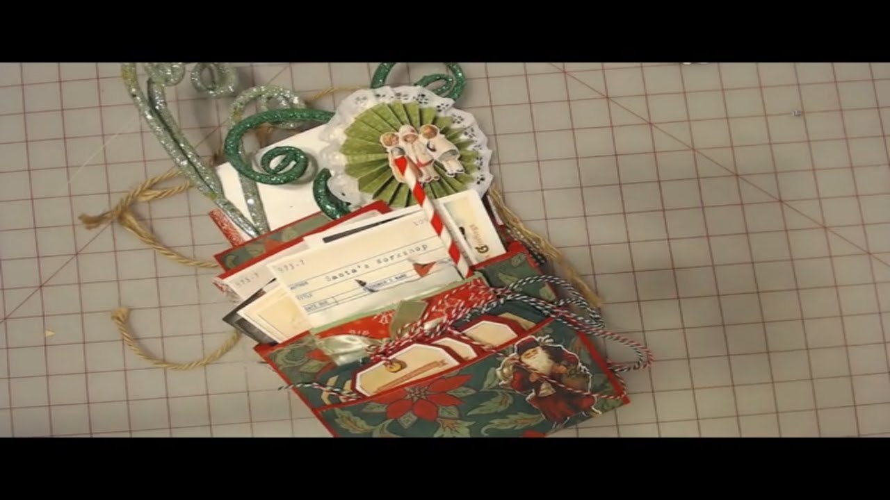 Craft Idea CHRISTMAS Loaded Envelope for Flip Through for Swap Bot!